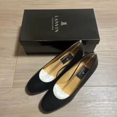 新品未使用品⭐︎LANVIN ブラックパンプス 23.5cm 中ヒール