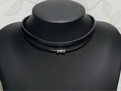 本革 レザー ステンレス チョーカー ネックレス #6