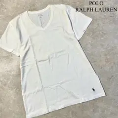 POLO RALPH LAUREN コットン ロゴ刺繍 Ｖネック 半袖 Tシャツ