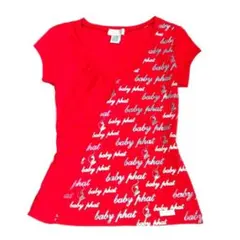 baby phat❤ロゴ＆キャット シャーリングカットソートップス❤ストレッチ入のサムネイル