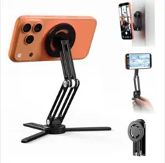 マグネット式スマホスタンド ブラック