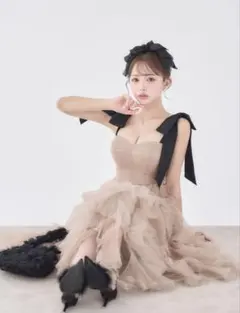 ROBE de FLEURS ボリュームチュール ドレス