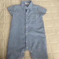 ベビー　チェック　ロンパース　SHEIN シャツ