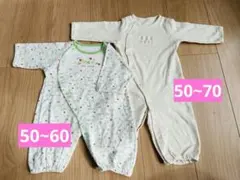 ロンパース 50-60cm クローバー柄
