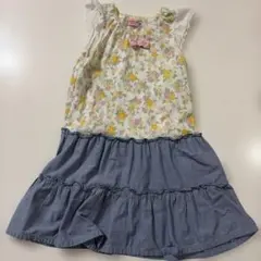 ホットビスケッツ 花柄ノースリーブワンピース　110㎝のサムネイル
