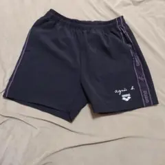 agins b. × arena ブラックショートパンツ Sのサムネイル