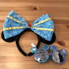 ディズニー カチューシャ サングラス 15周年 ミッキー ミニー ブルー