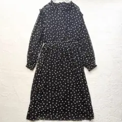 極美品★ZARA ザラ ロングワンピース シースルー シアー 花柄刺繍 Lサイズ