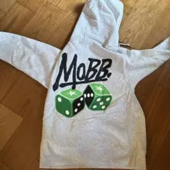 MOBB. サイコロプリント パーカー グレー
