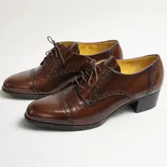 Bruno Magli イタリア製 本革ヒールパンプス 24 美品 ブラウン