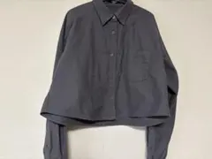 GUクロップドシャツ