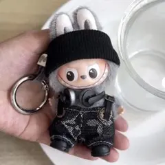 labubu洋服ラブブぬいぐるみ着 10cm 着せ替え服トレンド い4点セット