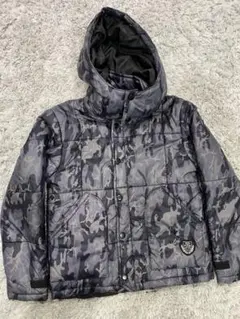 美品　迷彩柄　中綿　ダウンコート 140サイズ