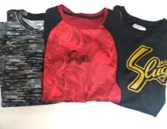 ♥お得♥3枚セット♥久保田スラッガー Tシャツ ウェア 野球 練習 S 半袖