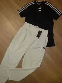 【新品M】adidas アディダスゴルフ　シャツ＆パンツ　セットアップ