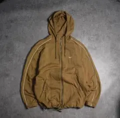 ブラウン ジップパーカー