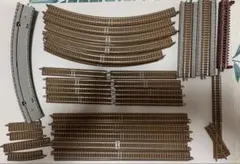 Nゲージ TOMIX　レール　41本　鉄道模型　茶色道床のサムネイル