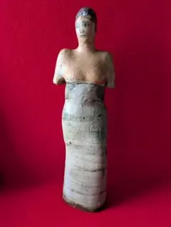 フランス アンティーク ルルドの聖母像 台座教会彫刻 18cm 19世紀頃