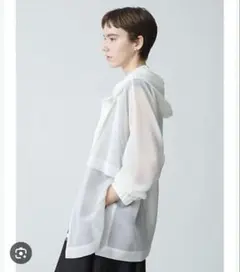 美品　ebure エブール オーガンジーパーカー　シャツ　ロンハーマン　伊勢丹 美品 ebure エブール オーガンジーパーカー シャツ ロンハーマン