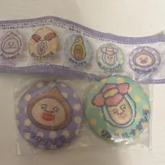 こびとづかん ファンシー刺繍缶バッジ