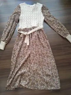 Ray Cassin 花柄ロングワンピース