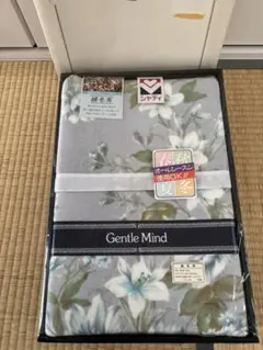 【未使用品】Gentle Mind 花柄フリース毛布 シングル