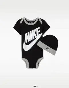 【新品未使用】NIKE ロンパース 帽子 セット ブルー 6-12M