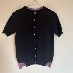 Paul Smith BLACK 半袖カーディガン ブラックのサムネイル