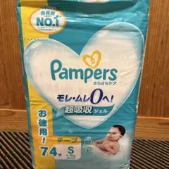 Pampers テープ式おむつ Sサイズ 74枚入り
