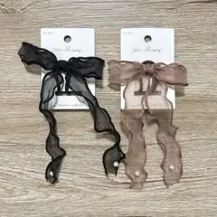 ヘアゴム ヘアーアクセサリー リボン ガーリー