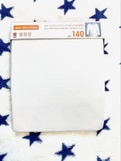 【新品】ユニクロ ウォームコットンストレッチ 長袖 ヒートテック 白 140