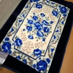 ロング&ワイド 玄関マット 60×90cm 花柄新品タグ付き秋冬用