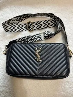 ブラック ショルダーバッグ レディース キルティング チェーンバッグ