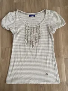 美品✨ BURBERRY BLUE LABEL 半袖Tシャツ ベージュ ボーダーのサムネイル