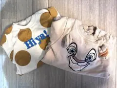 70cm ロンパース2枚セット