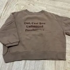 韓国　裏起毛トレーナー