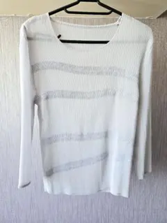 美品★長袖 トップス カットソー★透け感★シースルー