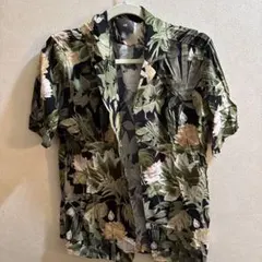 H&M ボタニカル柄 半袖シャツ
