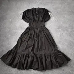 eimy istoire ロングワンピース ボリューム袖 ギャザースカート