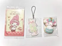 サンリオ マイメロ 喫茶サンリオキーホルダー クッキーチャームマスコット カード