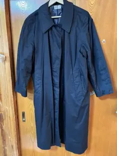 美品　ダークネイビー　中綿入り　Uniqlo U ステンカラーコート M 黒