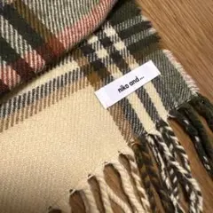 niko and .. チェック柄マフラー