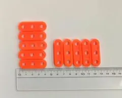 テント用 プラスチック自在 10個セット オレンジのサムネイル
