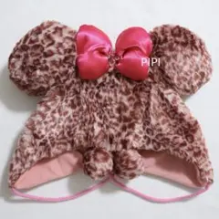 ディズニー　ファンキャップ　レオパード　ミニー