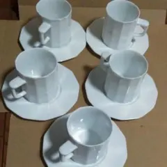 HOYA　カップ&ソーサー　(５客セット)