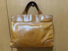 【美品】FIVE WOODS 本革ブリーフケース キャメル A4収納可のサムネイル