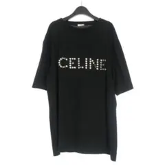 CELINE ブラック スタッズ ロゴTシャツのサムネイル