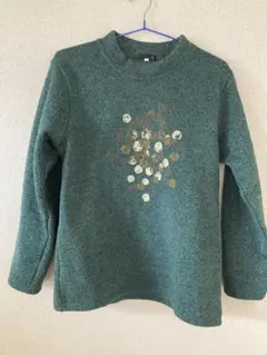 MHL. グリーン 花柄プリント 長袖ニット