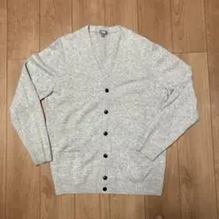 ユニクロ UNIQLO グレー Vネック カーディガン XL