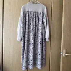 graniphグラニフ スヌーピーとファーロンピーナッツバックプリントワンピース